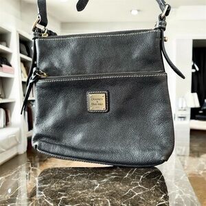Dooney & Bourke Black Pebbled Leather Crossbody
